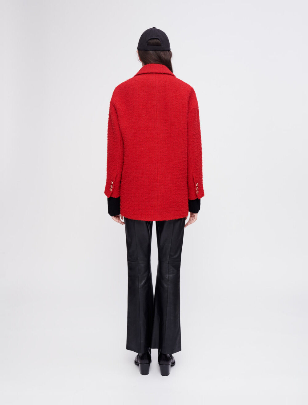 Maje red jacket clearance