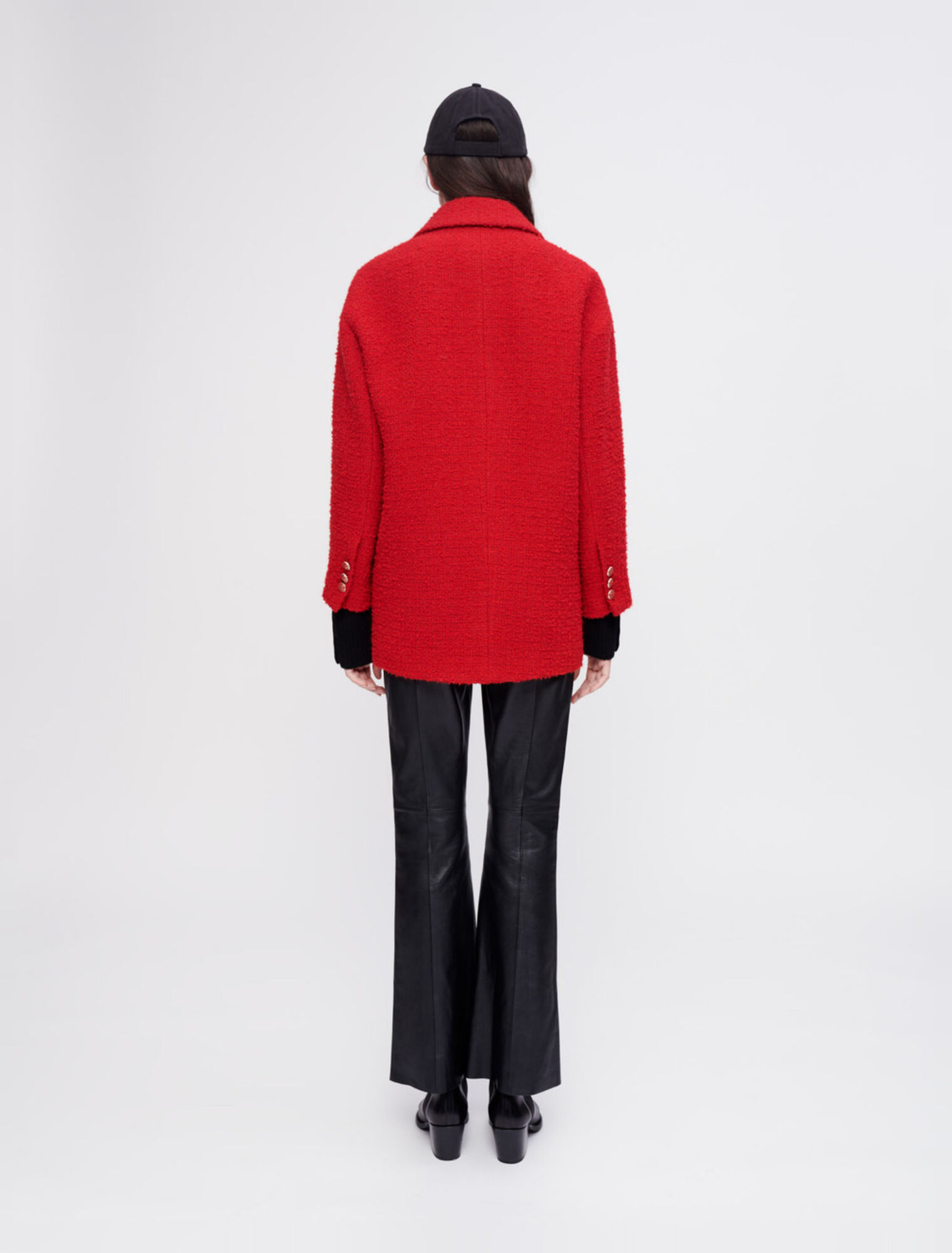 Fancy red tweed coat
