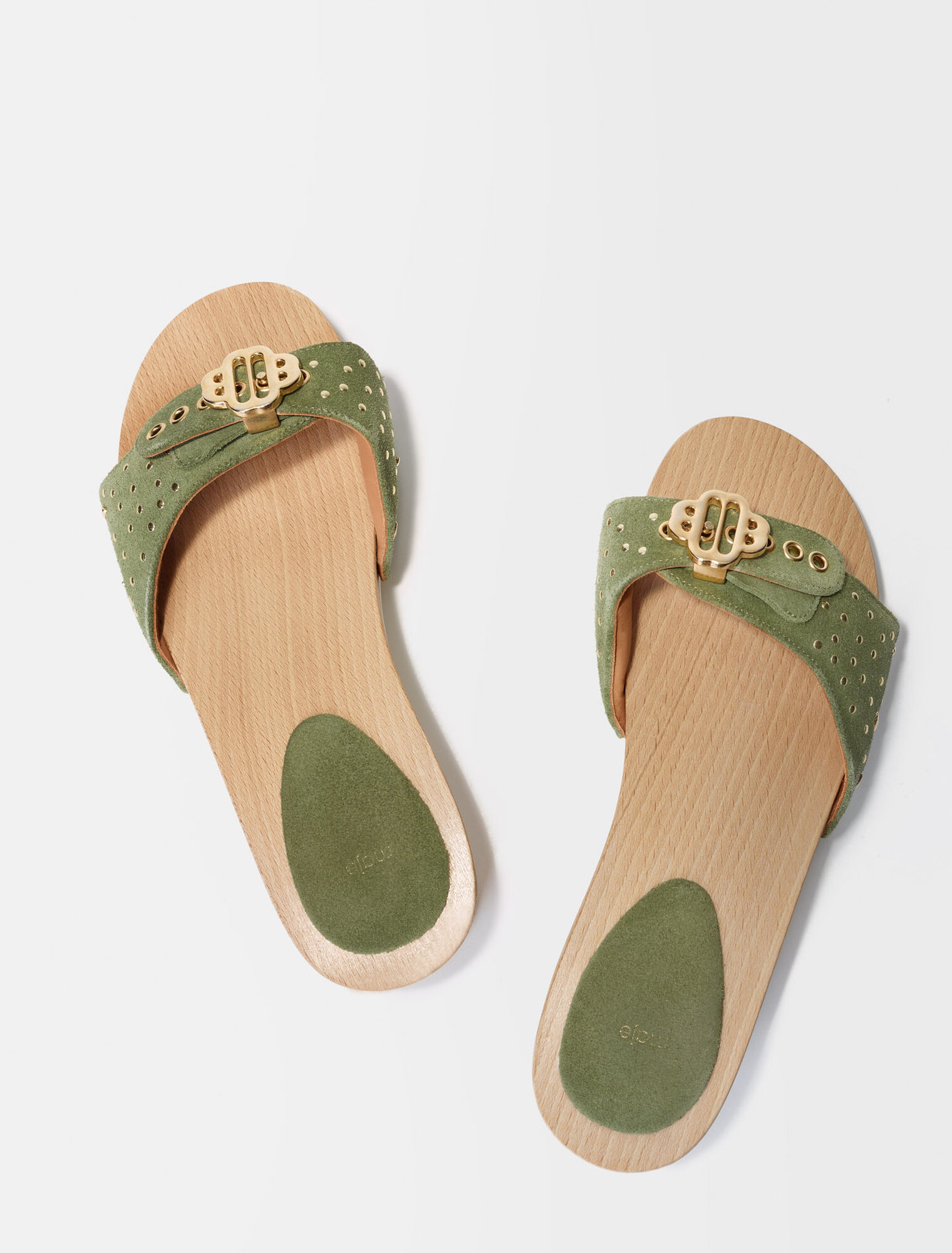 Clover logo sandals