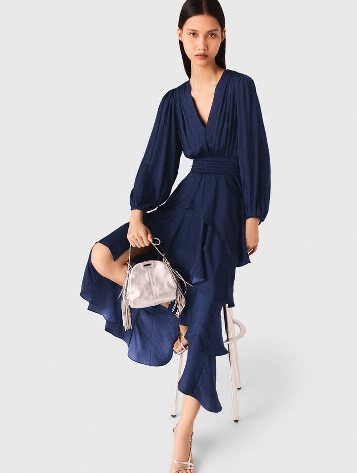 Ruffled maxi dress