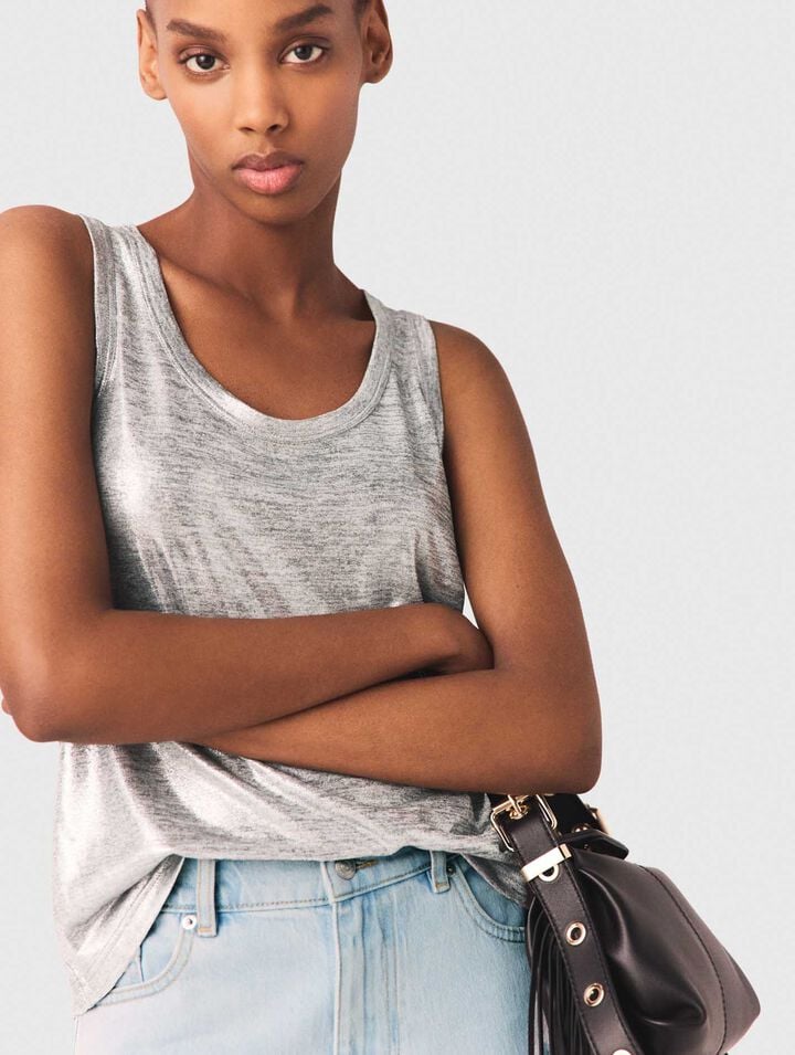 Metallic tank top