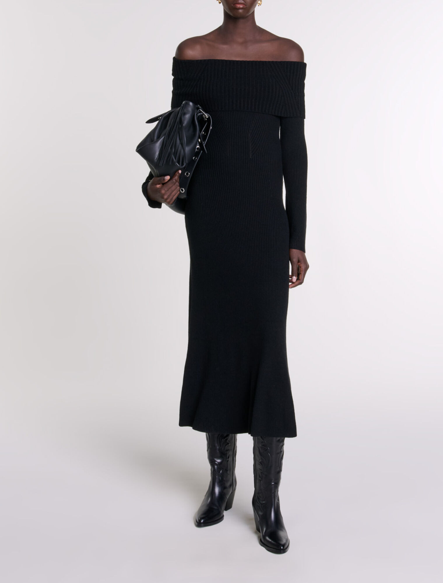 Knit maxi dress