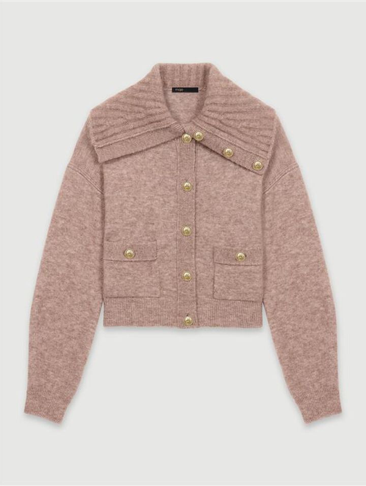 Wool-blend cardigan