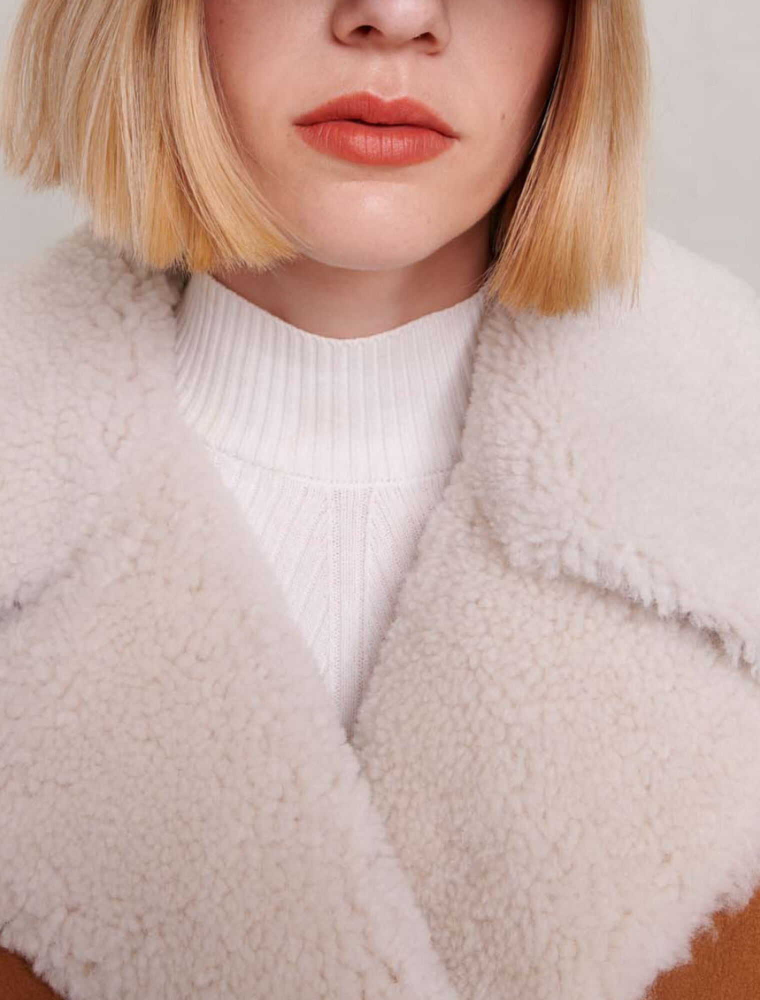Long fleece coat