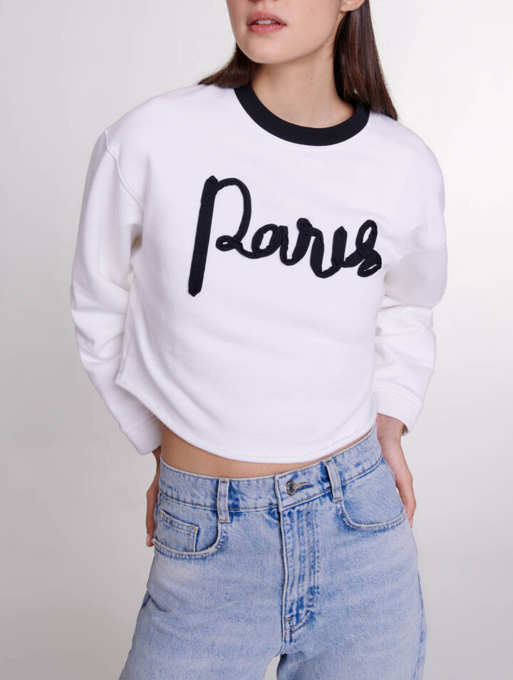 Cropped sweatshirt