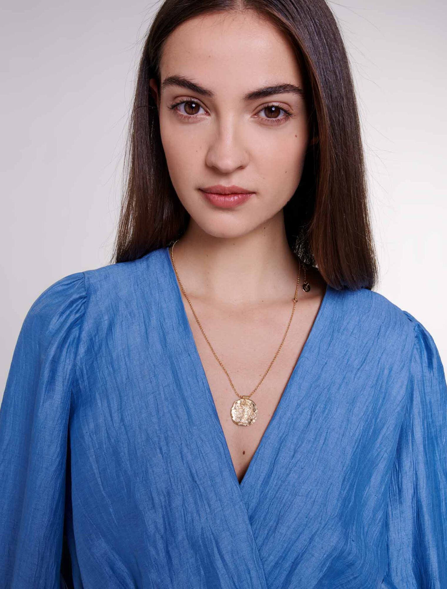 Linen wrap dress