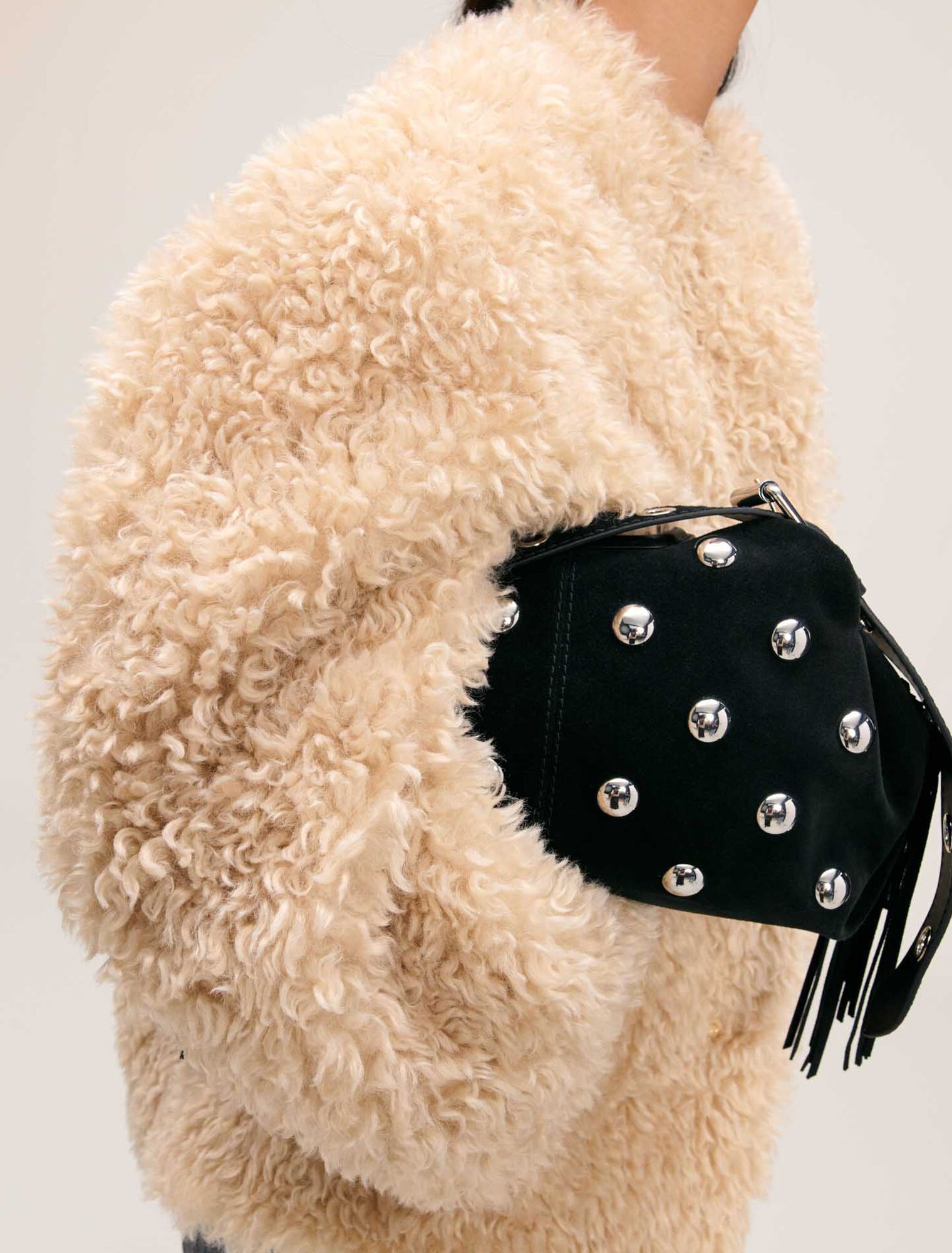 Short faux fur coat