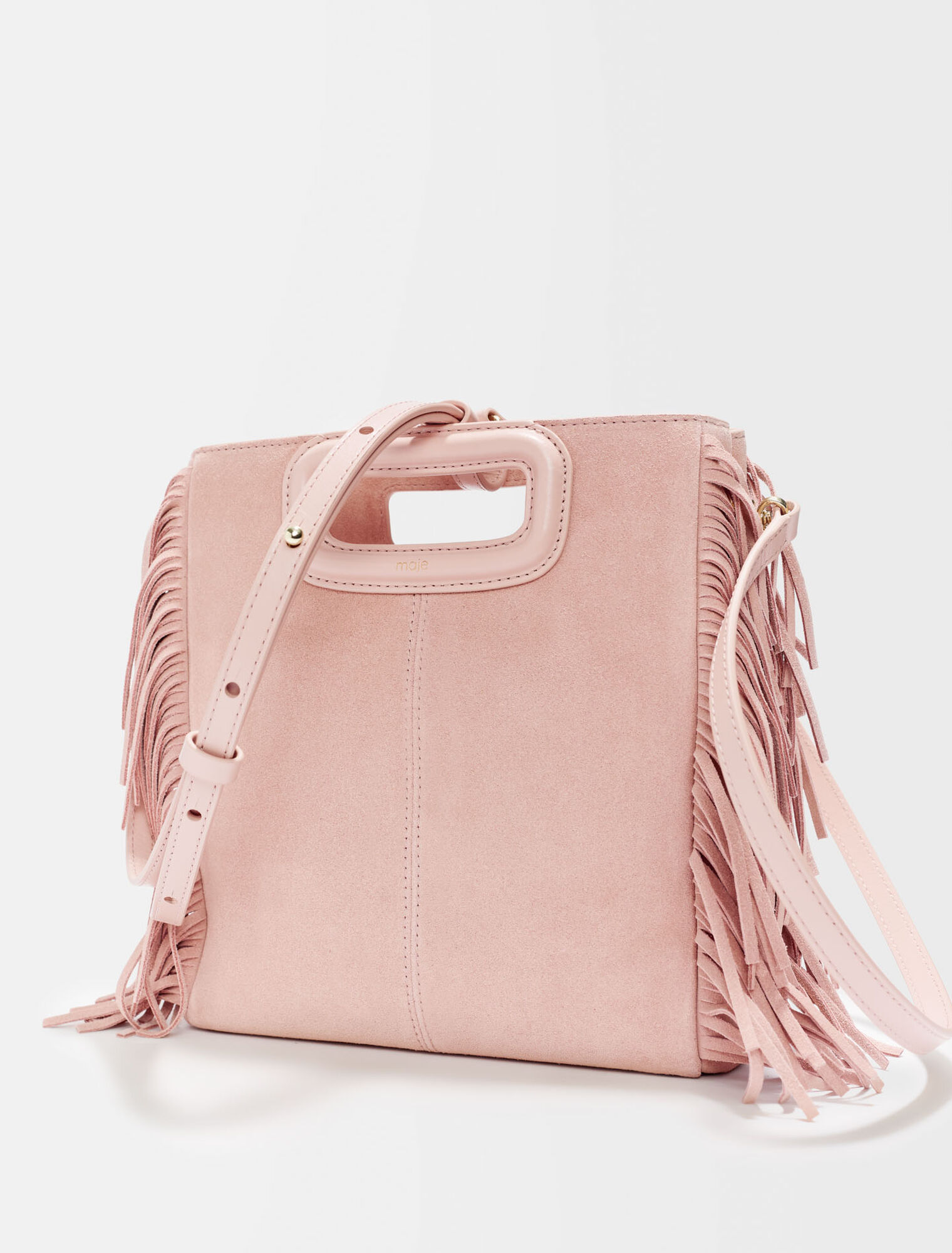 M bag in suede leather