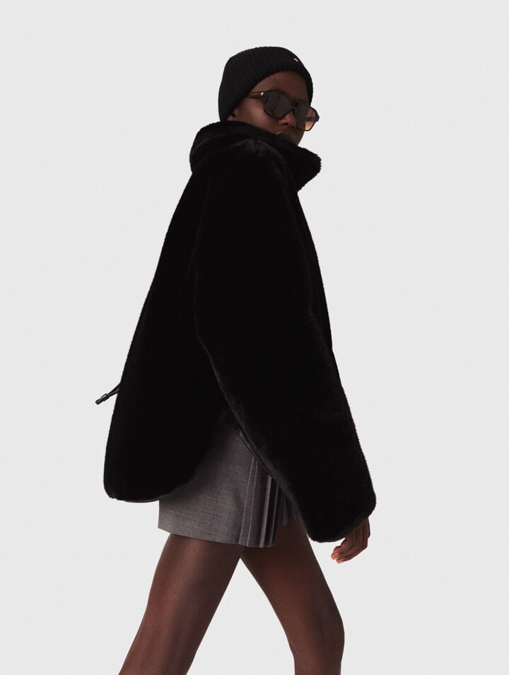 Reversible sequin puffer jacket