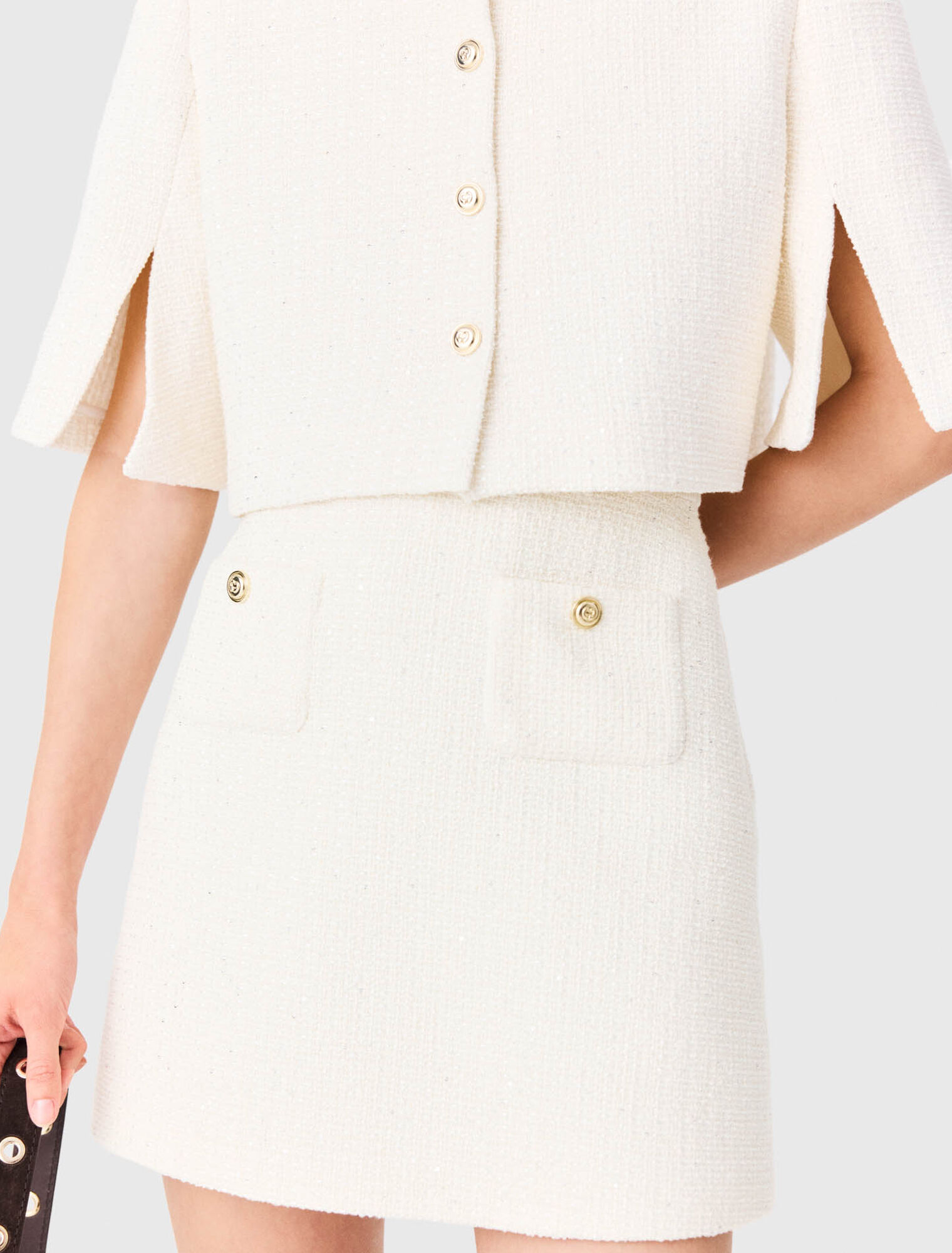 2-in-1 tweed dress