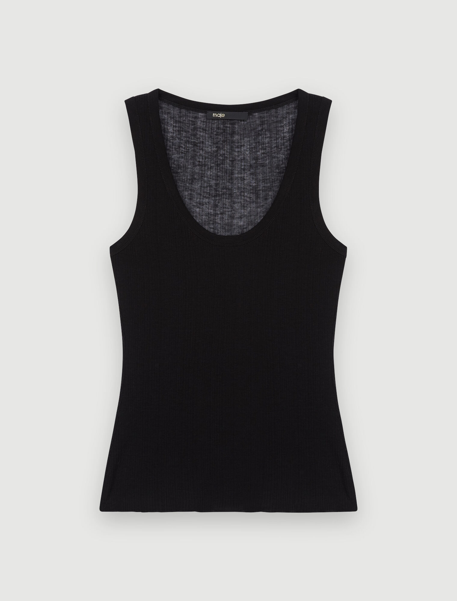 Lined thin jersey tank top