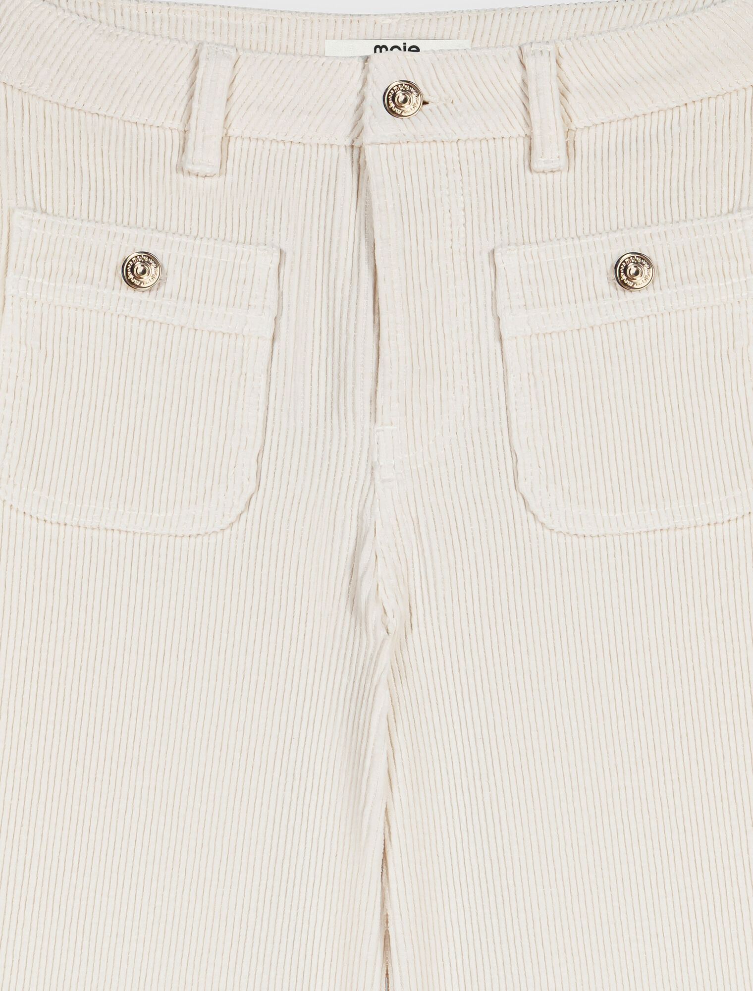 Wide-leg corduroy trousers