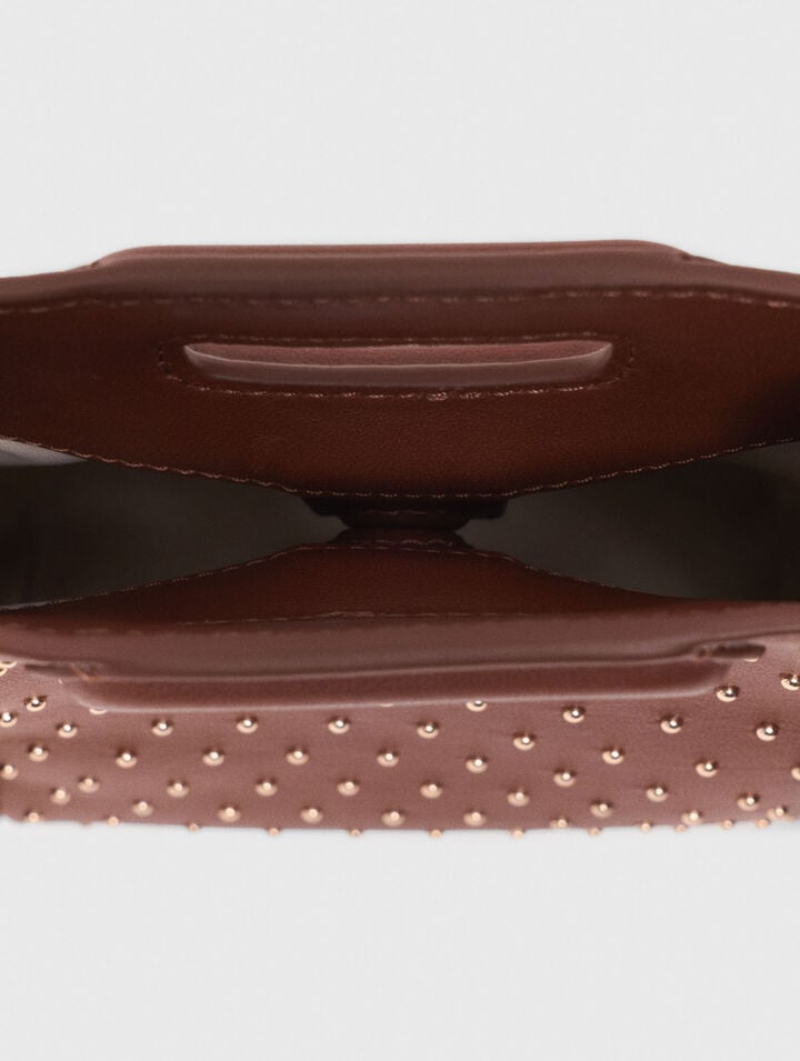 Leather M mini bag with studs