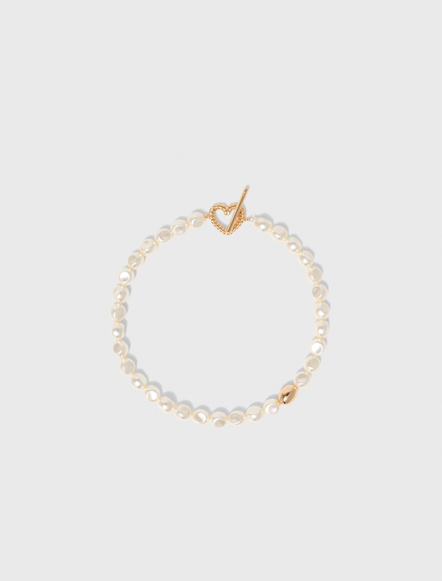 Pearl choker necklace Denim - Jeans For Women | Maje