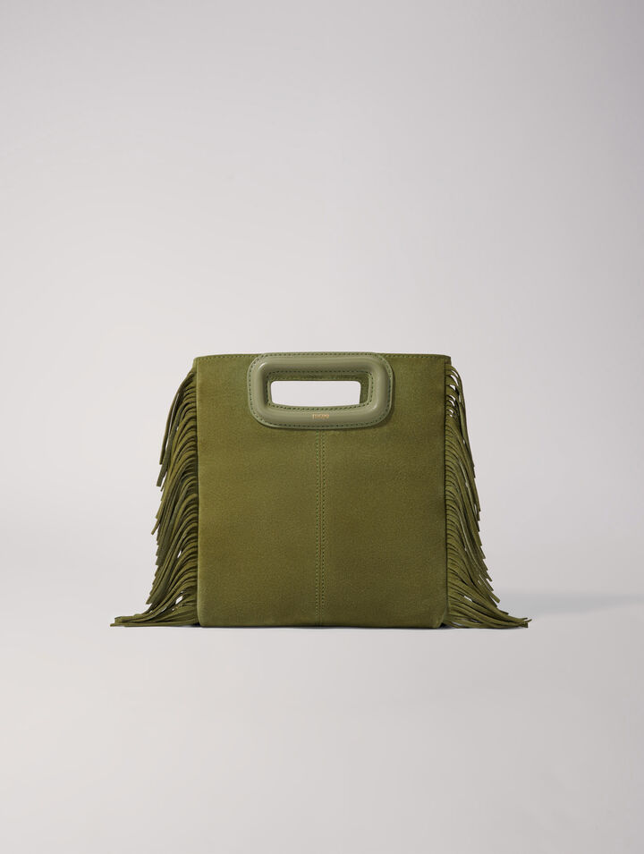 M bag in suede leather