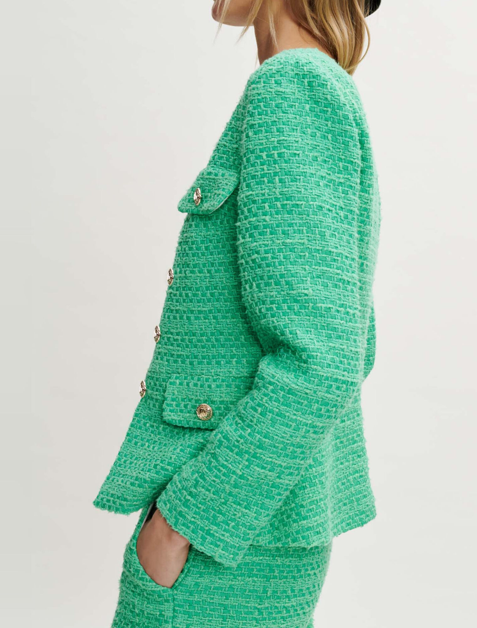 Fitted tweed jacket