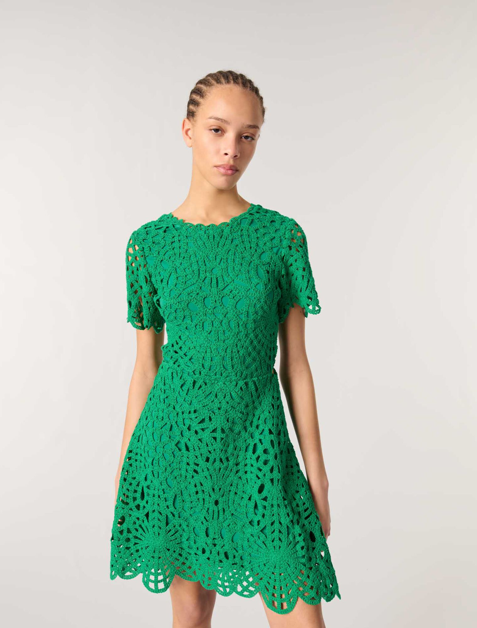 Mini crochet dress
