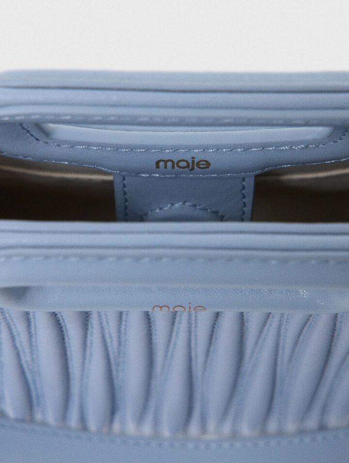 Mini quilted leather tote bag