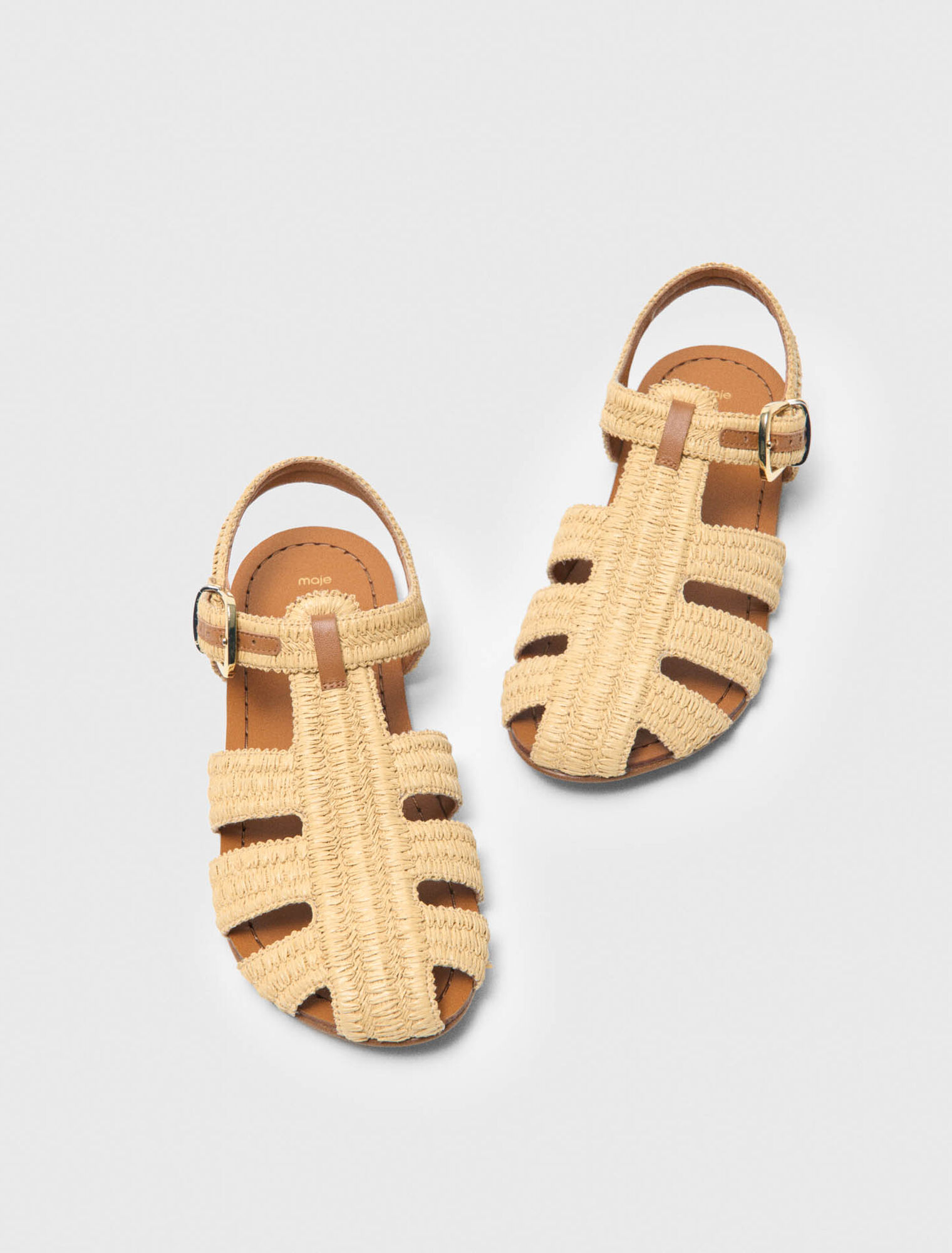 Flat strap sandals