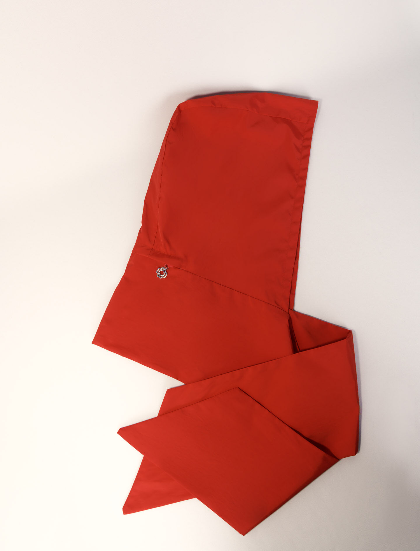 Retractable scarf hood Red For Women | Maje