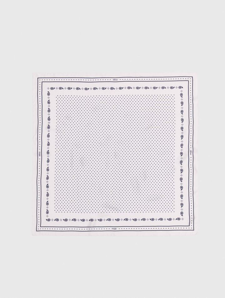 90x90 printed silk scarf