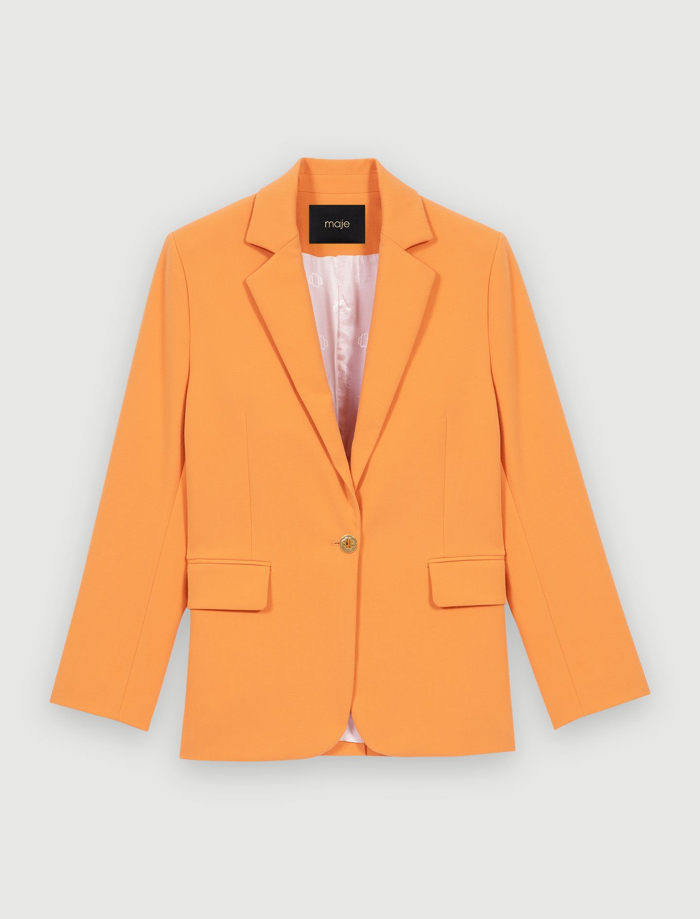 maje テーラードジャケット 36 オレンジ系 Suit jacket Yellow / Orange For Women | Maje