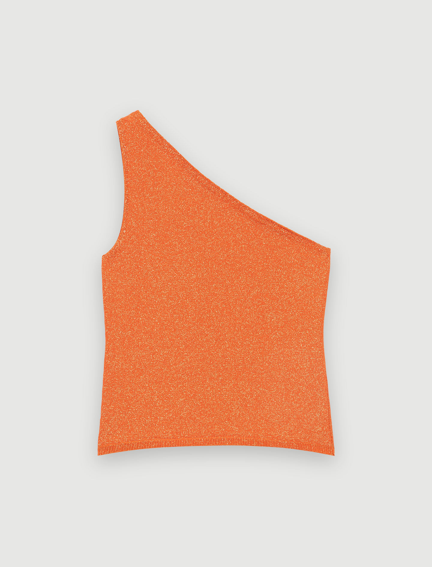 Shiny asymmetric top Yellow / Orange For Women | Maje