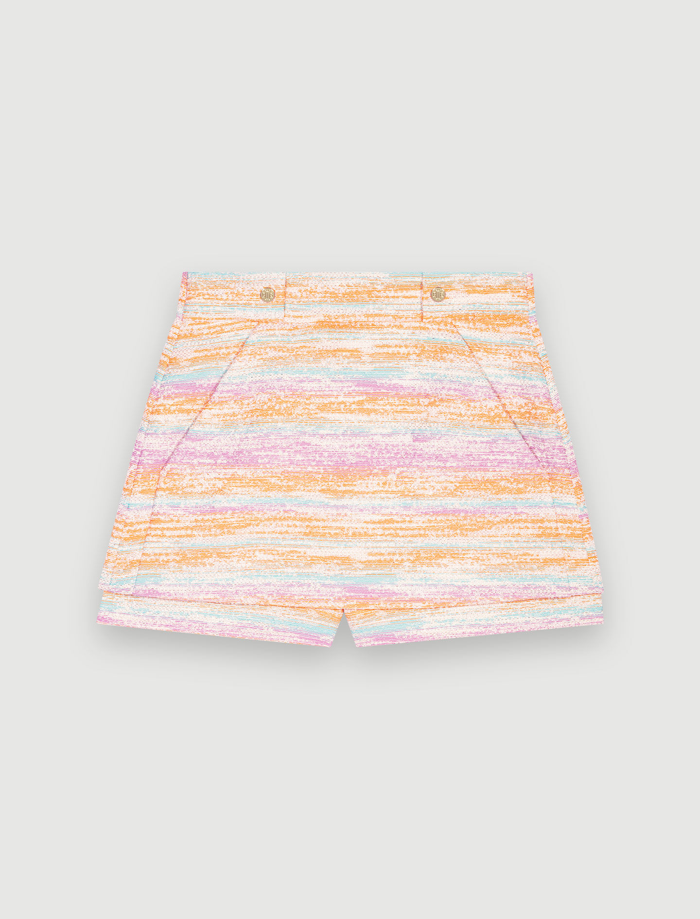 Tweed mini skirt Yellow / Orange For Women | Maje