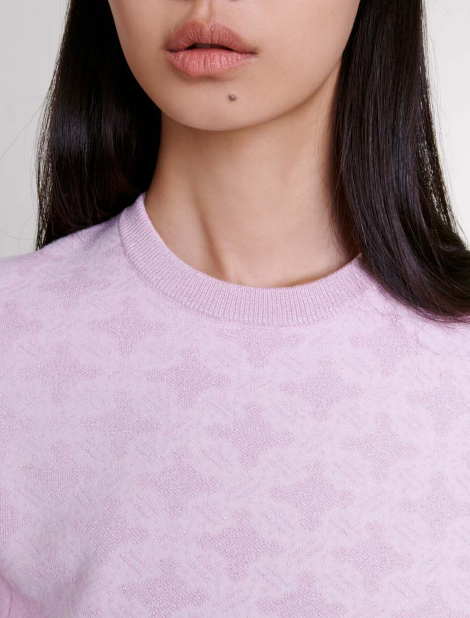 Jacquard knit short dress