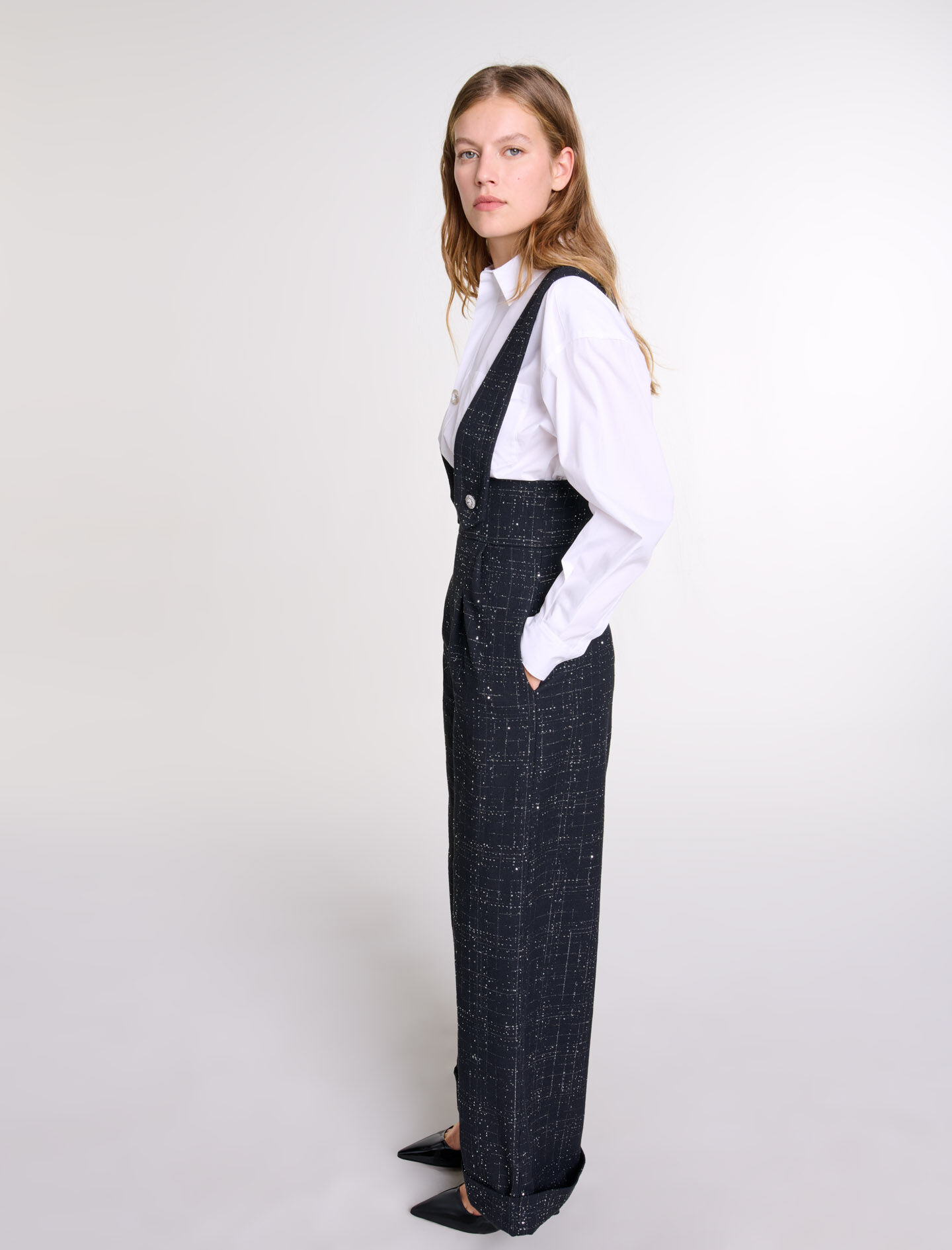 未使用BREEZE TWEED DEEP TUCK BAGGY SLACKS BREEZE TWEED DEEP TUCK BAGGY SLACKS - メルカリ
