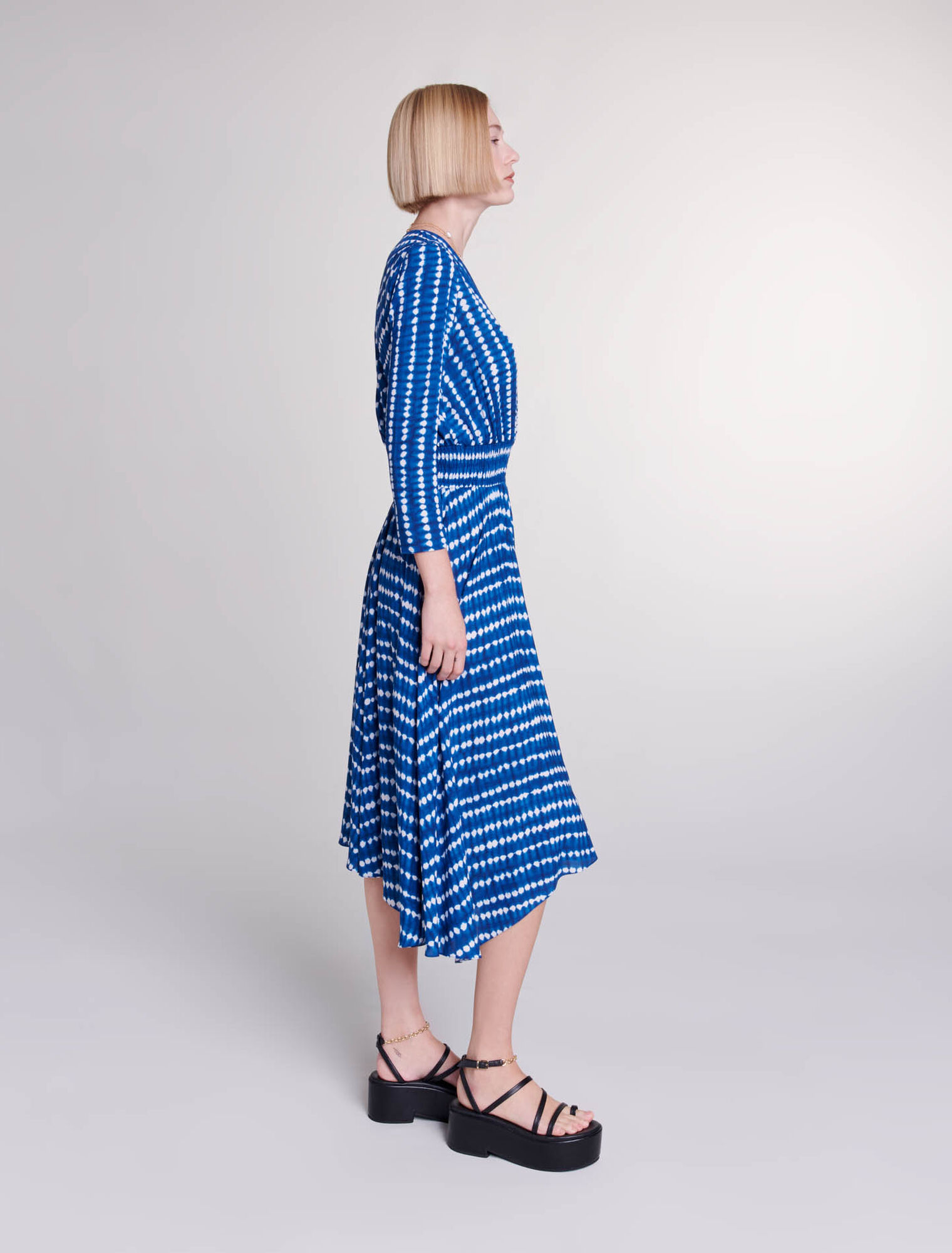 Asymmetrical maxi dress