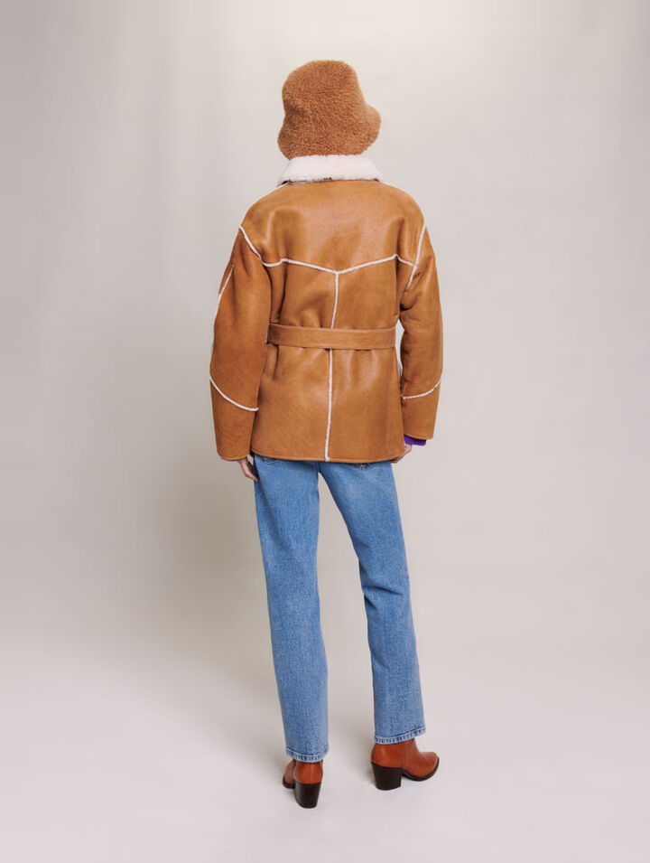 Short fleece coat
