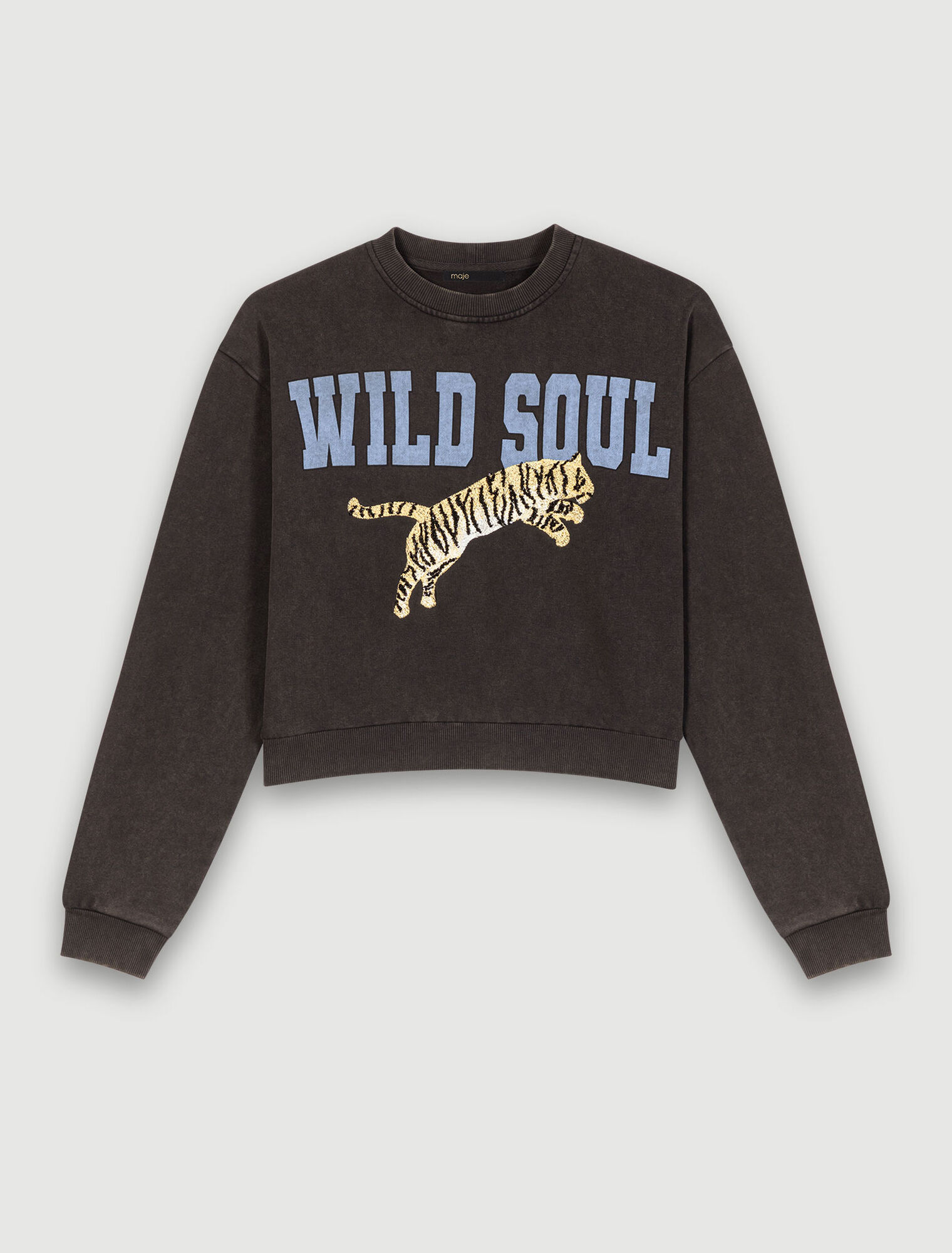 Printed cotton sweatshirt