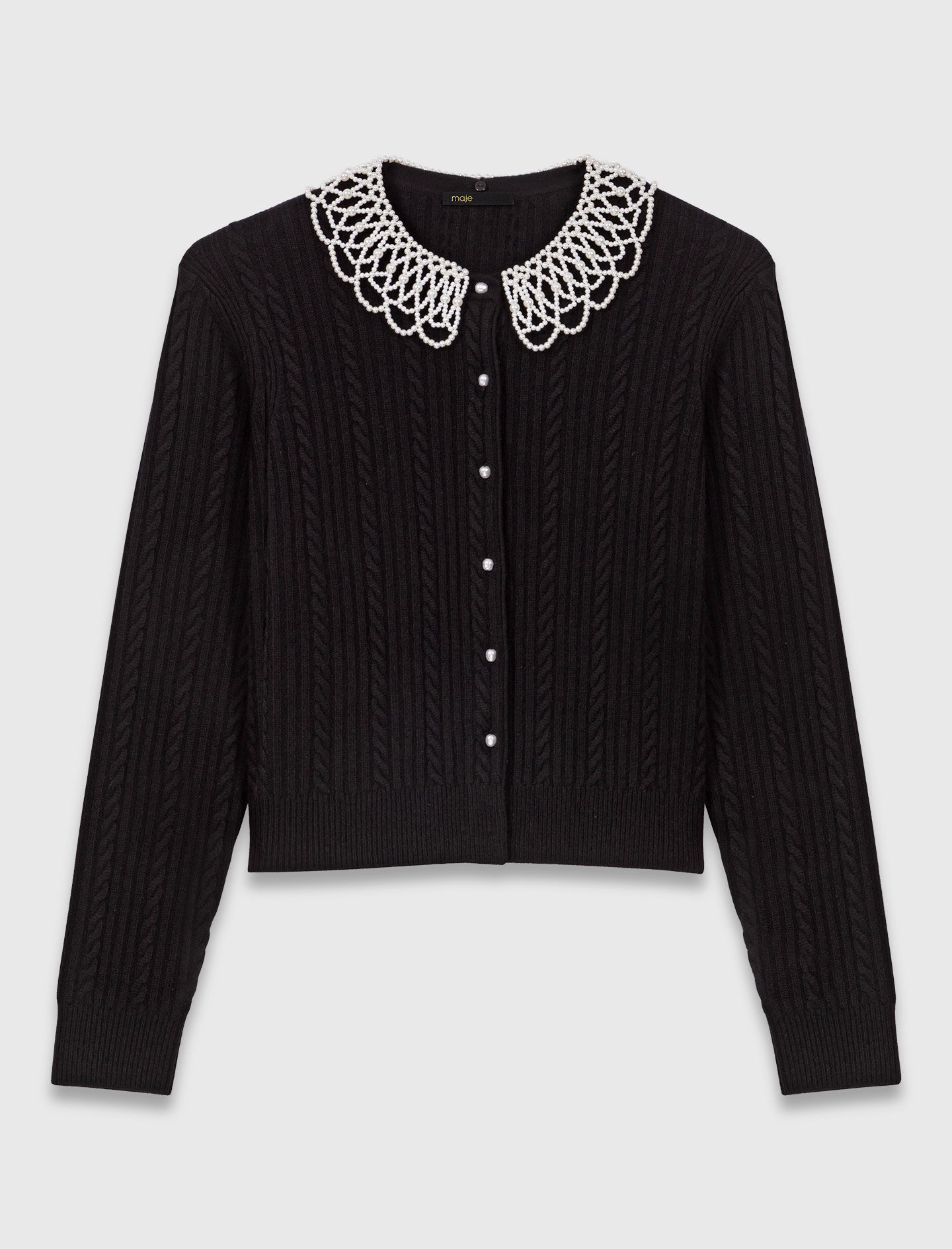 Acka新品lace collar knit cardigan lace collar knit cardigan – Acka online store