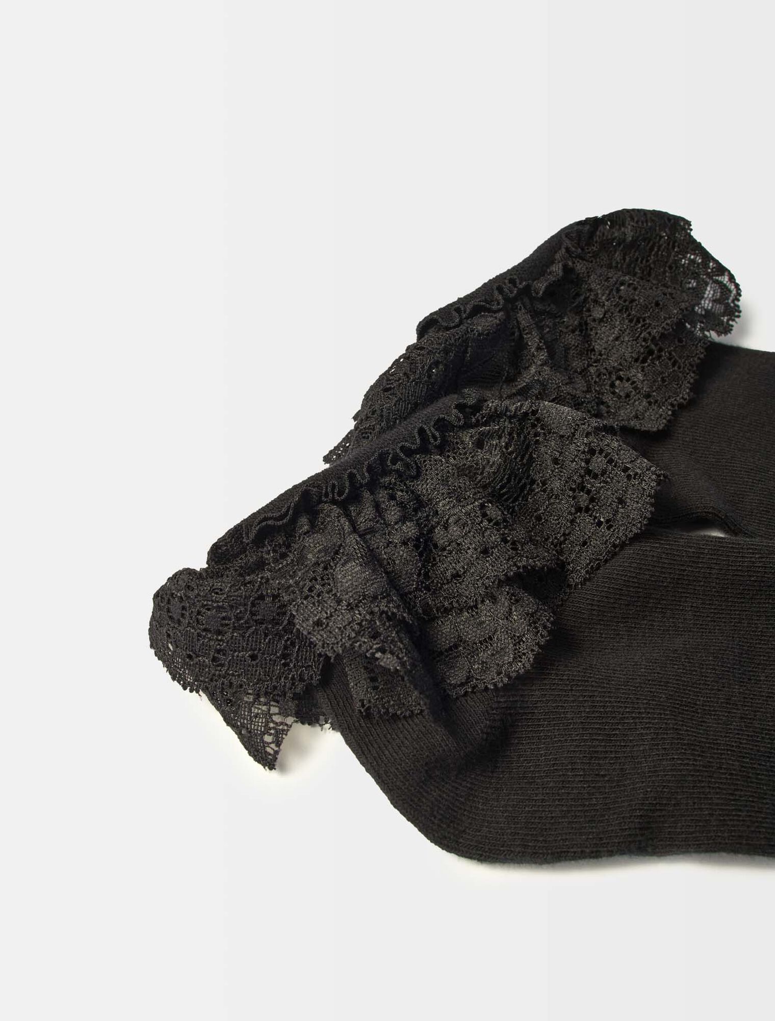 Lace frilly socks