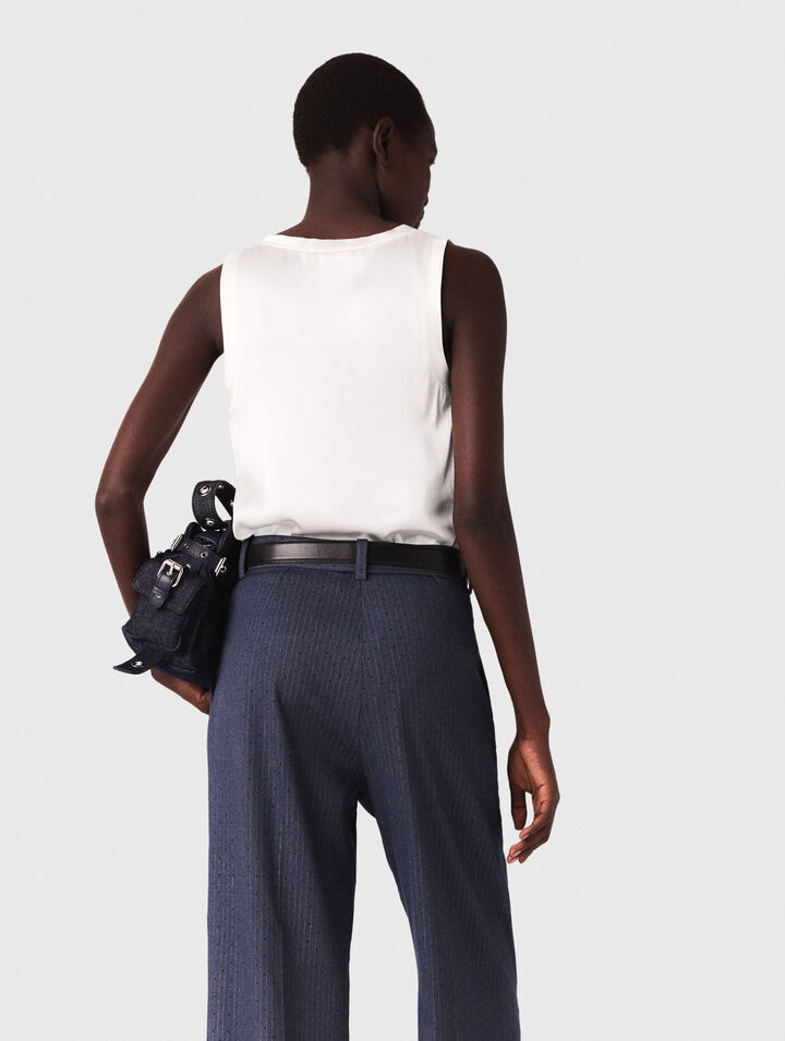 Silk tank top