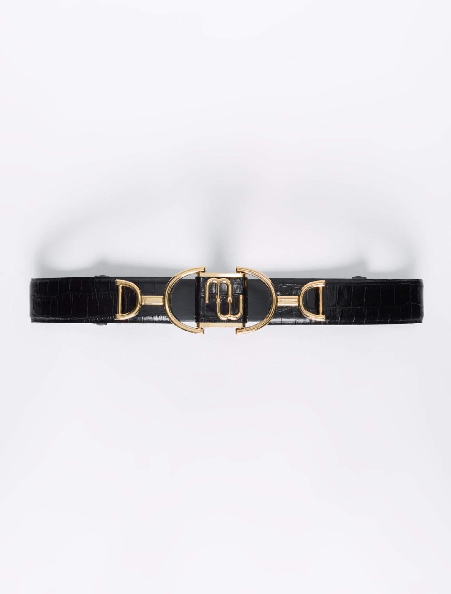 Maje double M leather belt