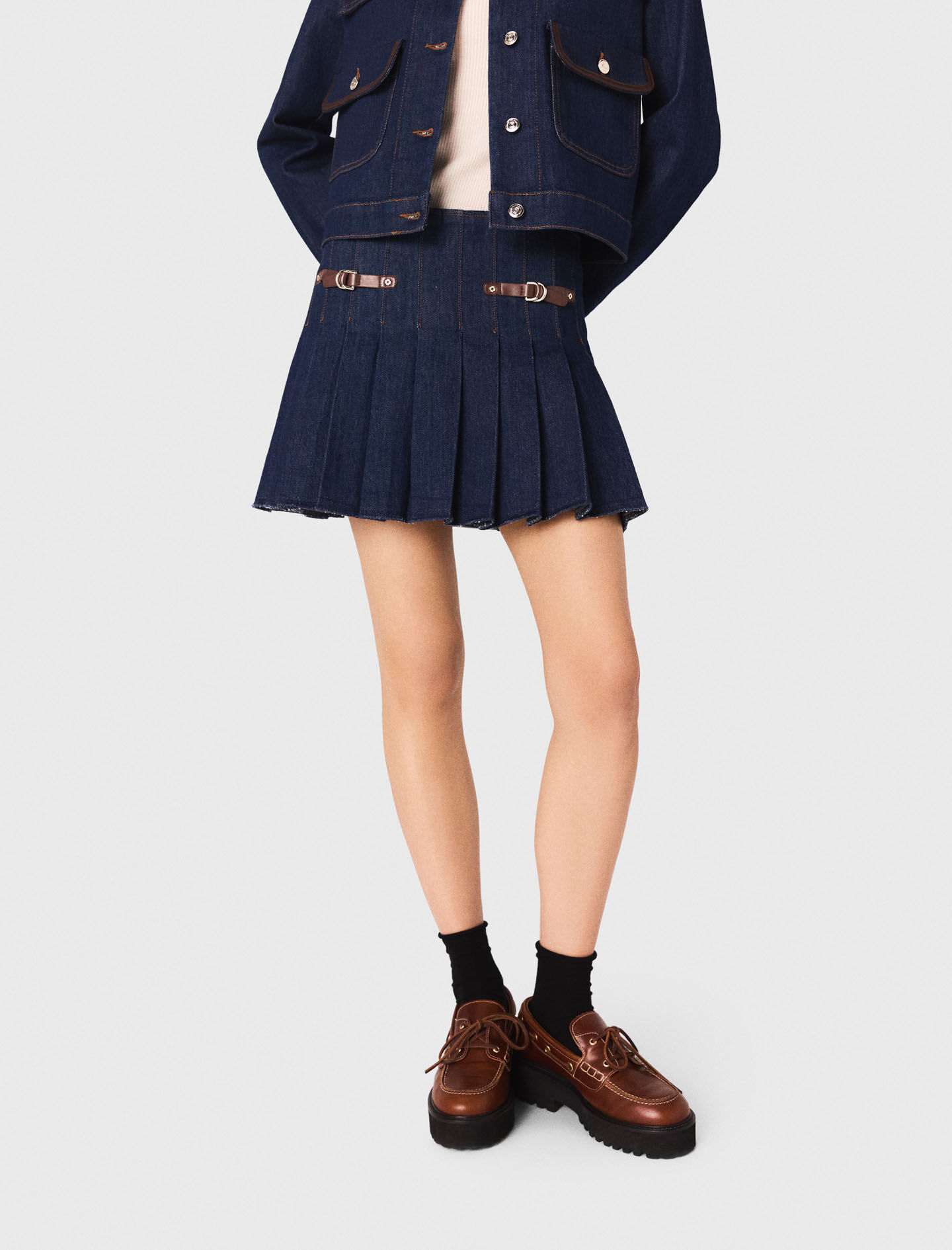 ジャケット・アウター MAVIMOON Separate Coat + Short Skirt Crop Jacket Skirt Suit 2- Piece – One Million Baby