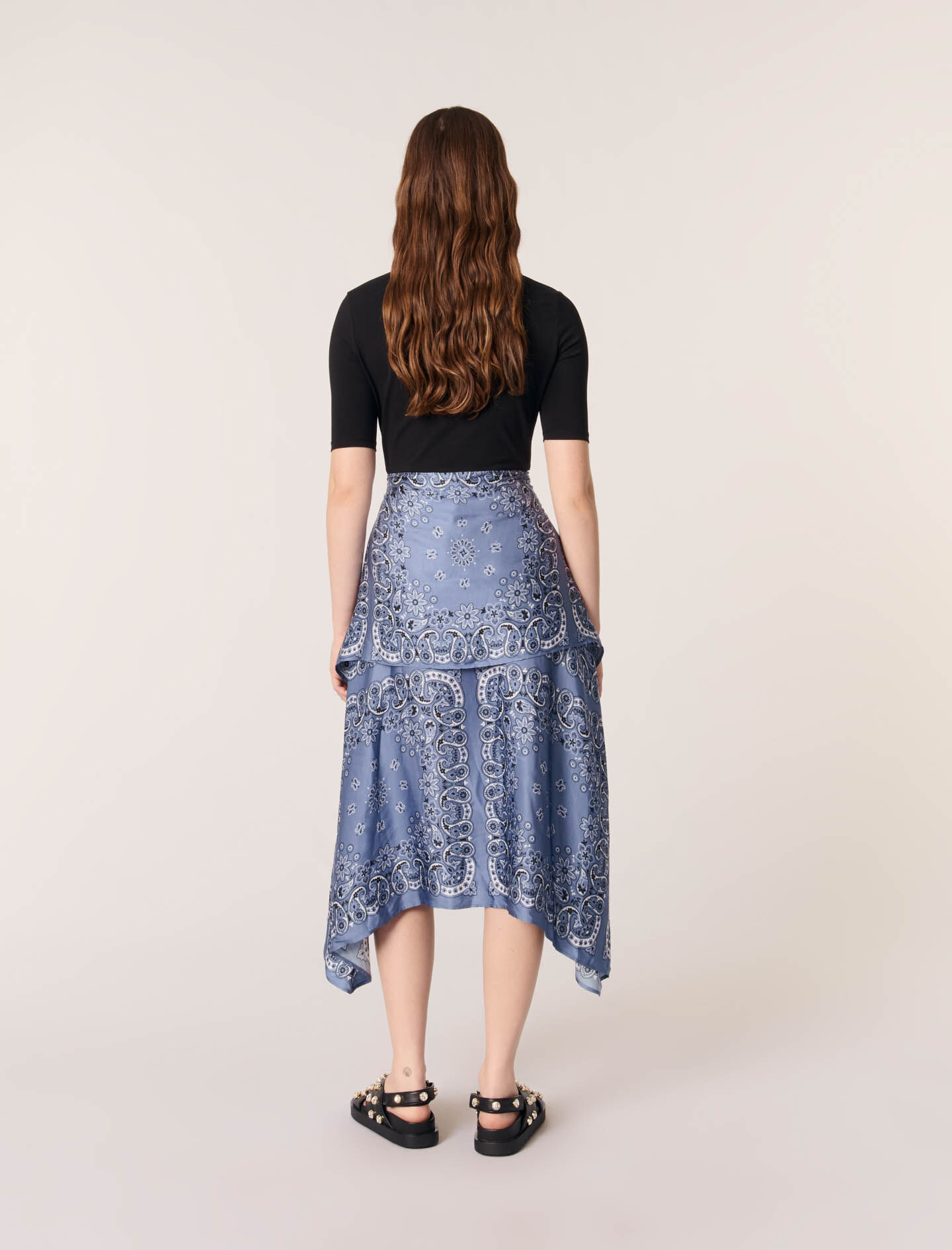 MAJE プルオーバー Strapless mesh and taffeta dress Black / Gray For Women | Maje