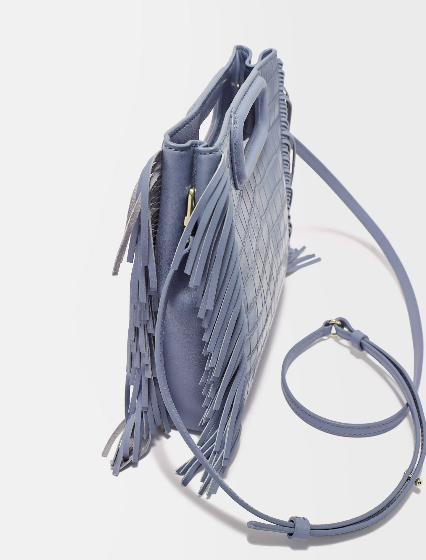 バッグ me M bag in crocodile-effect leather