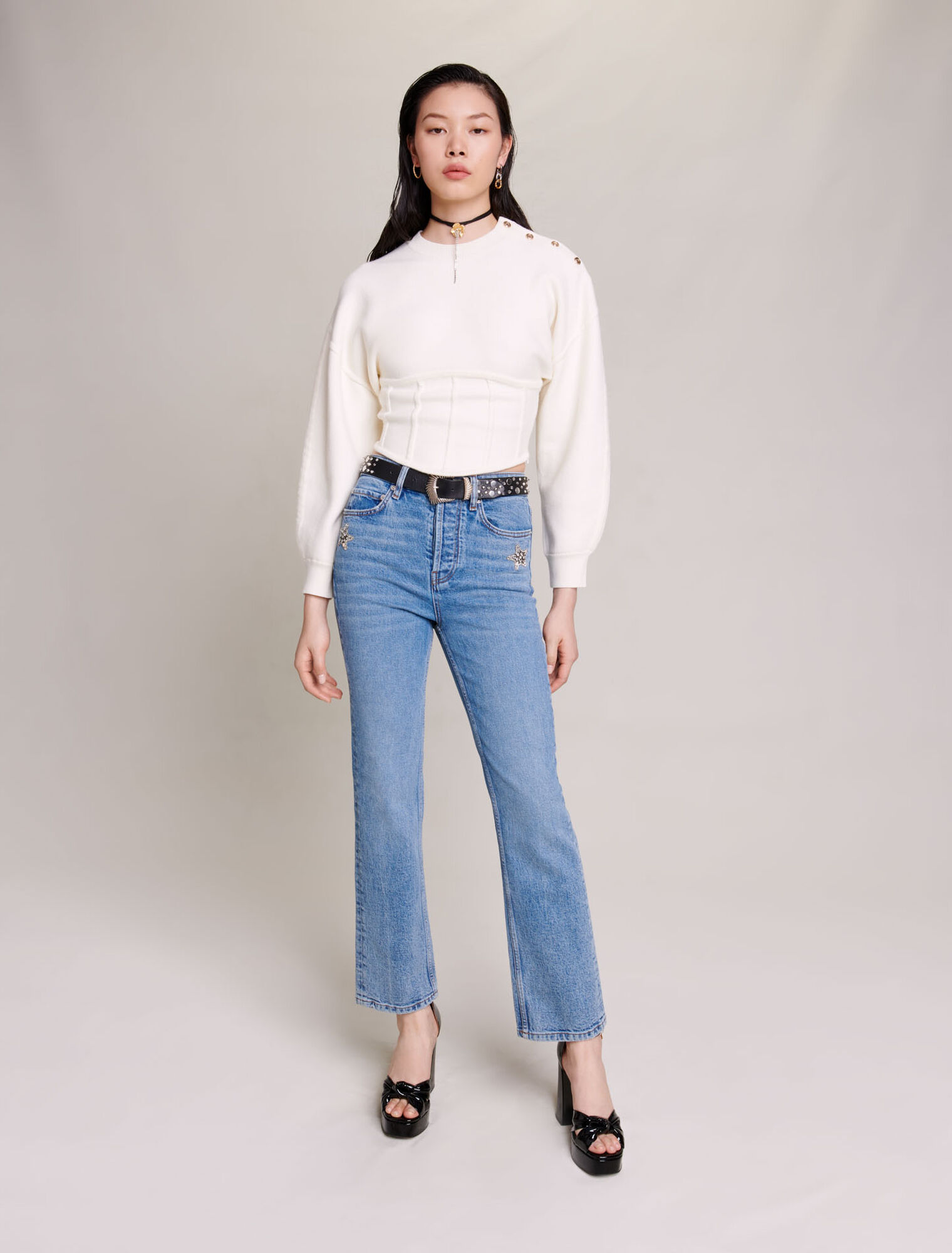 Knit corset jumper