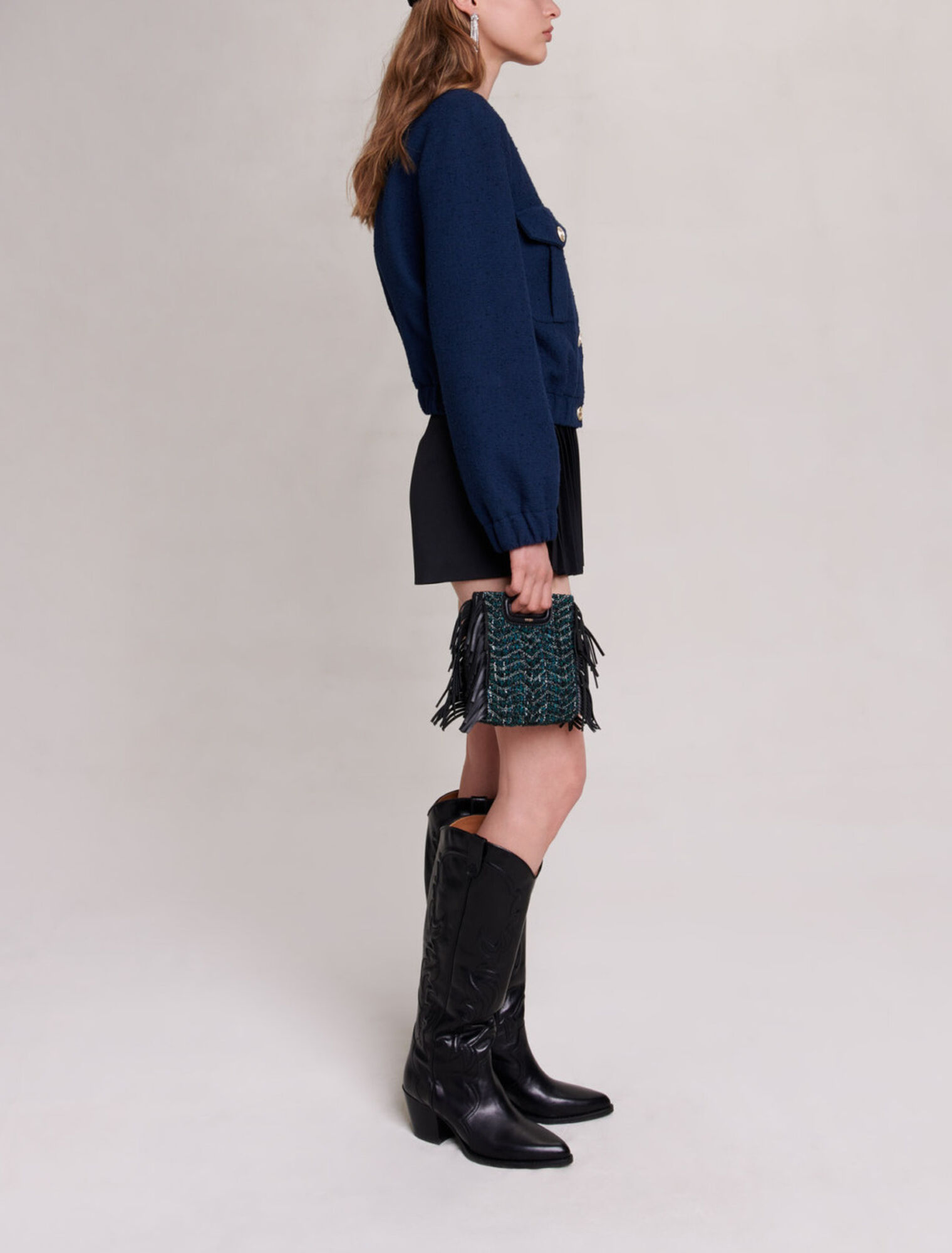 Short bomber jacket