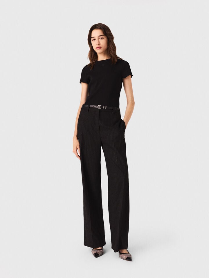 Rhinestone suit trousers