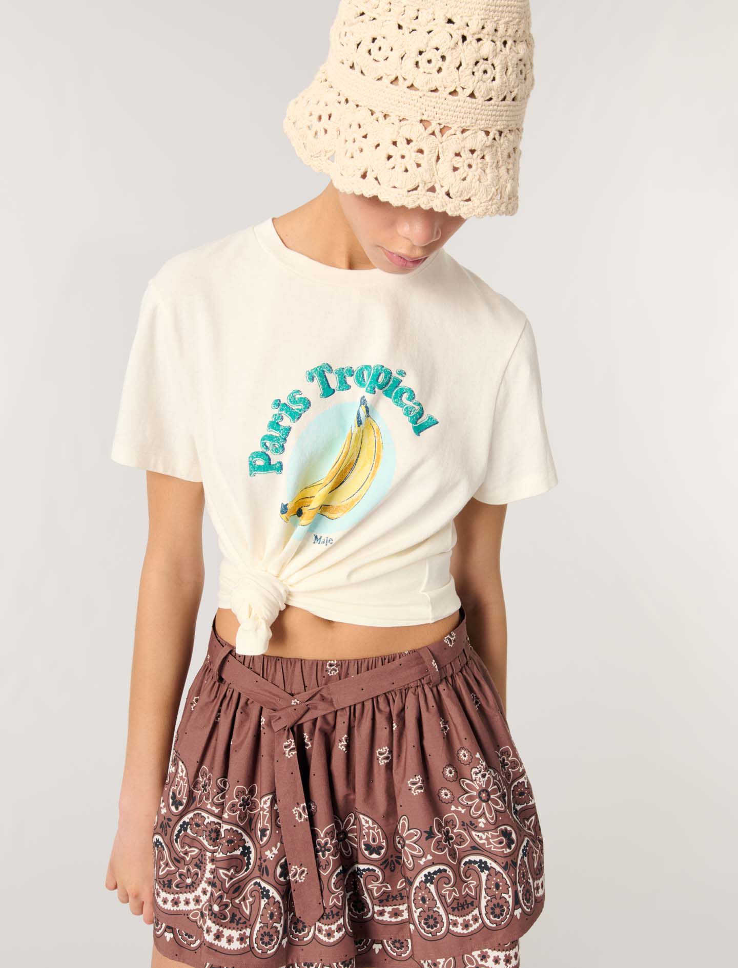 Graphic t-shirt White For Women | Maje