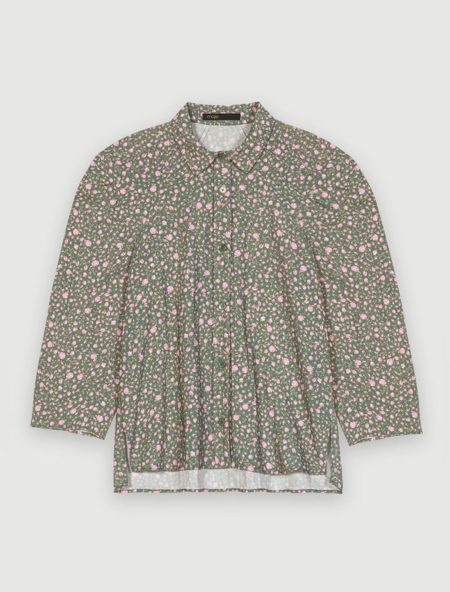 Rosebud-print shirt