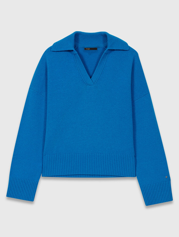 Wool-blend jumper