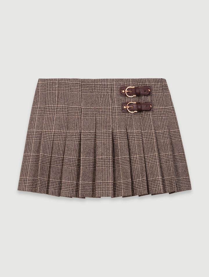 Short pleated skirt