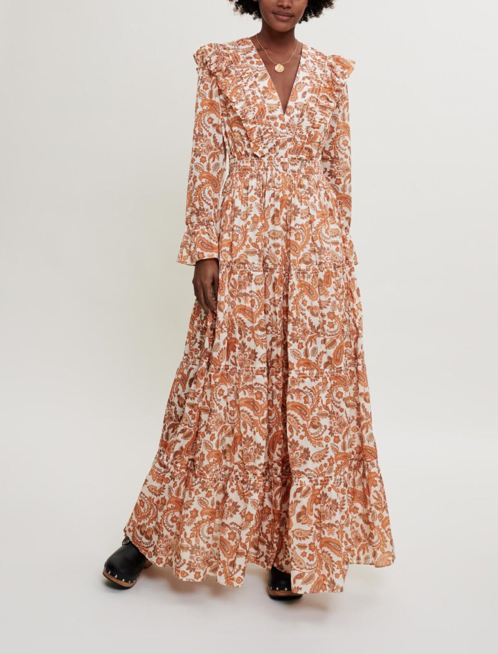 Printed cotton dress