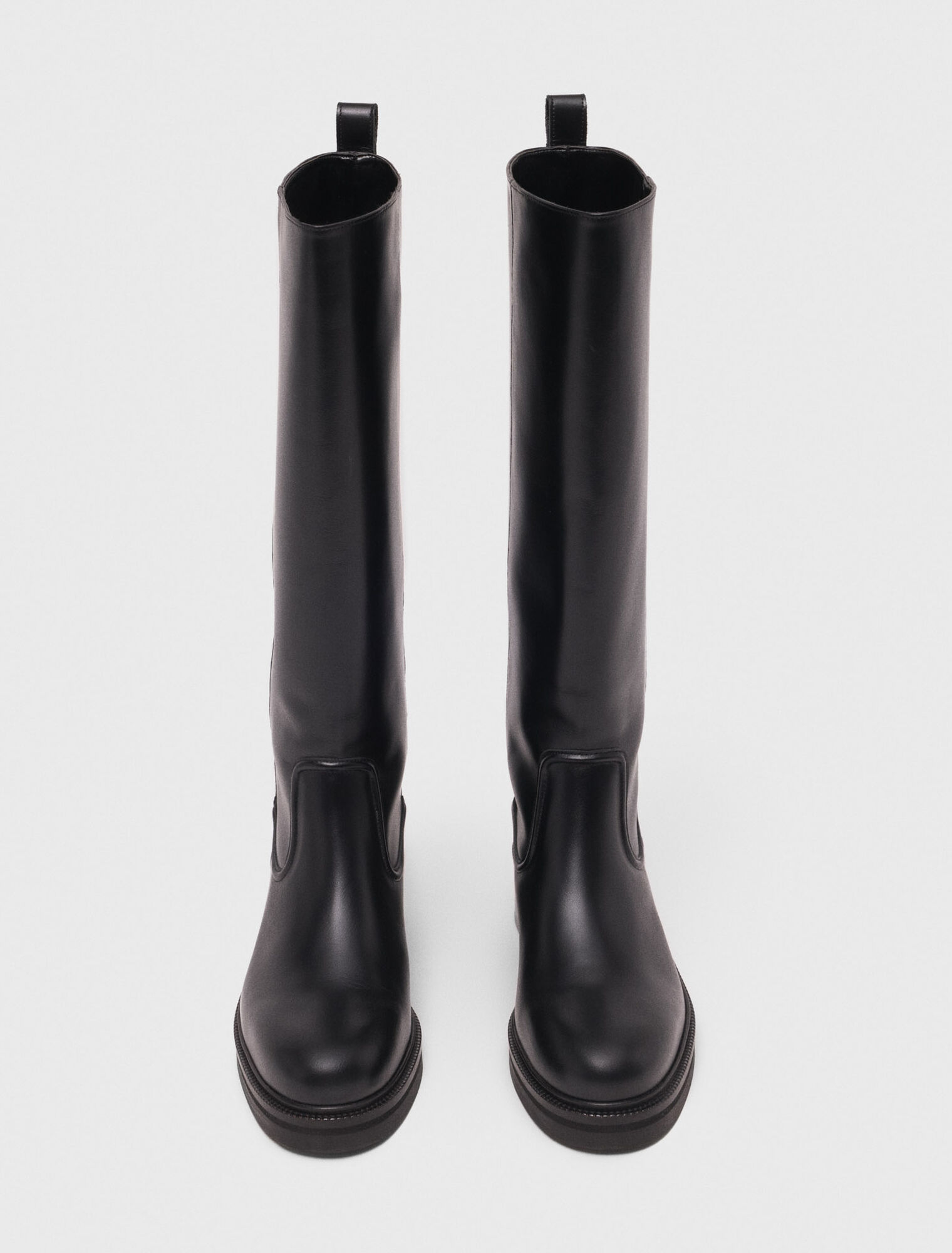 Leather boots