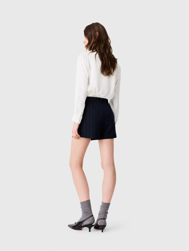 White silk blouse